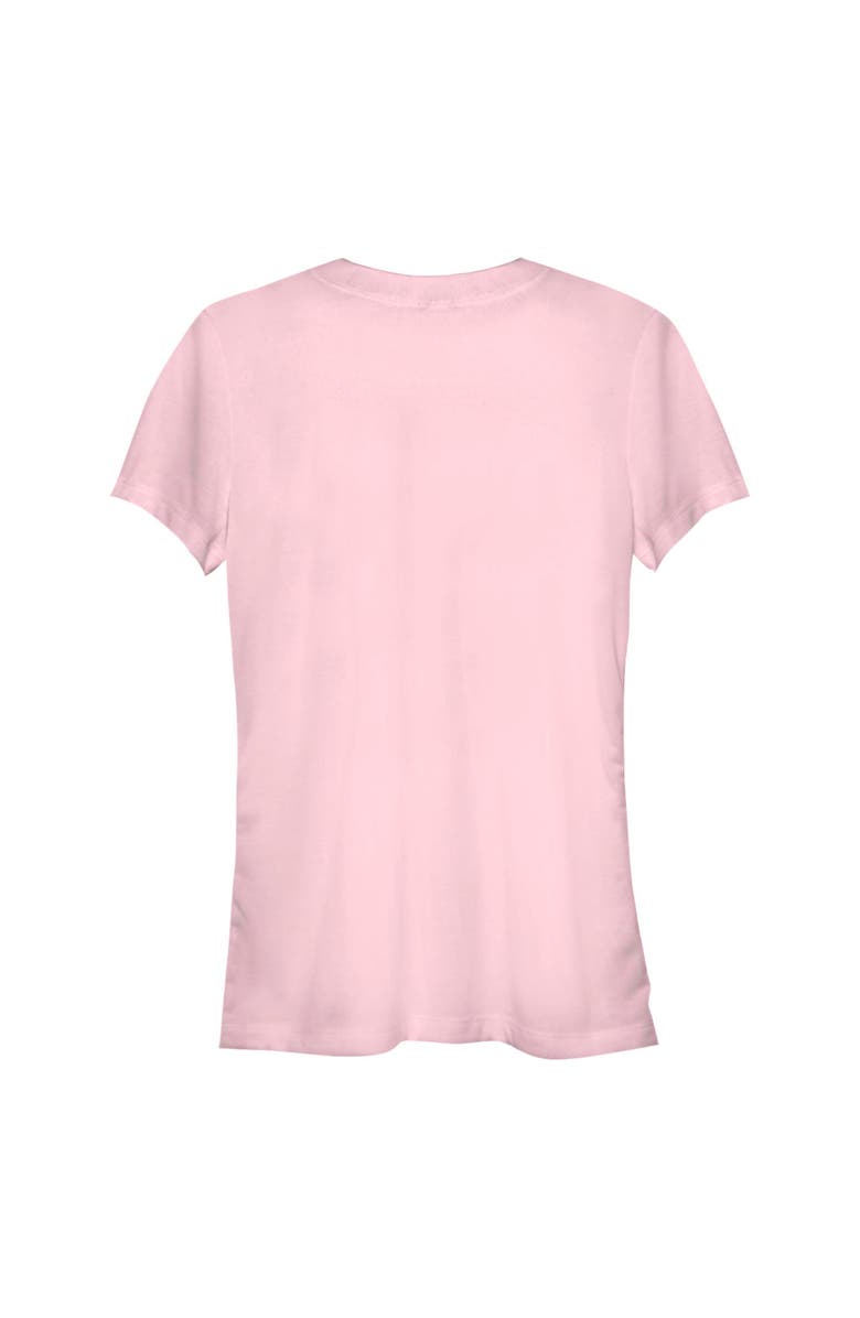 KPop Demon Hunters Junior's KPop Demon Hunters Cute Friendship Couch Time  Graphic T-Shirt, Alternate, color, Light Pink