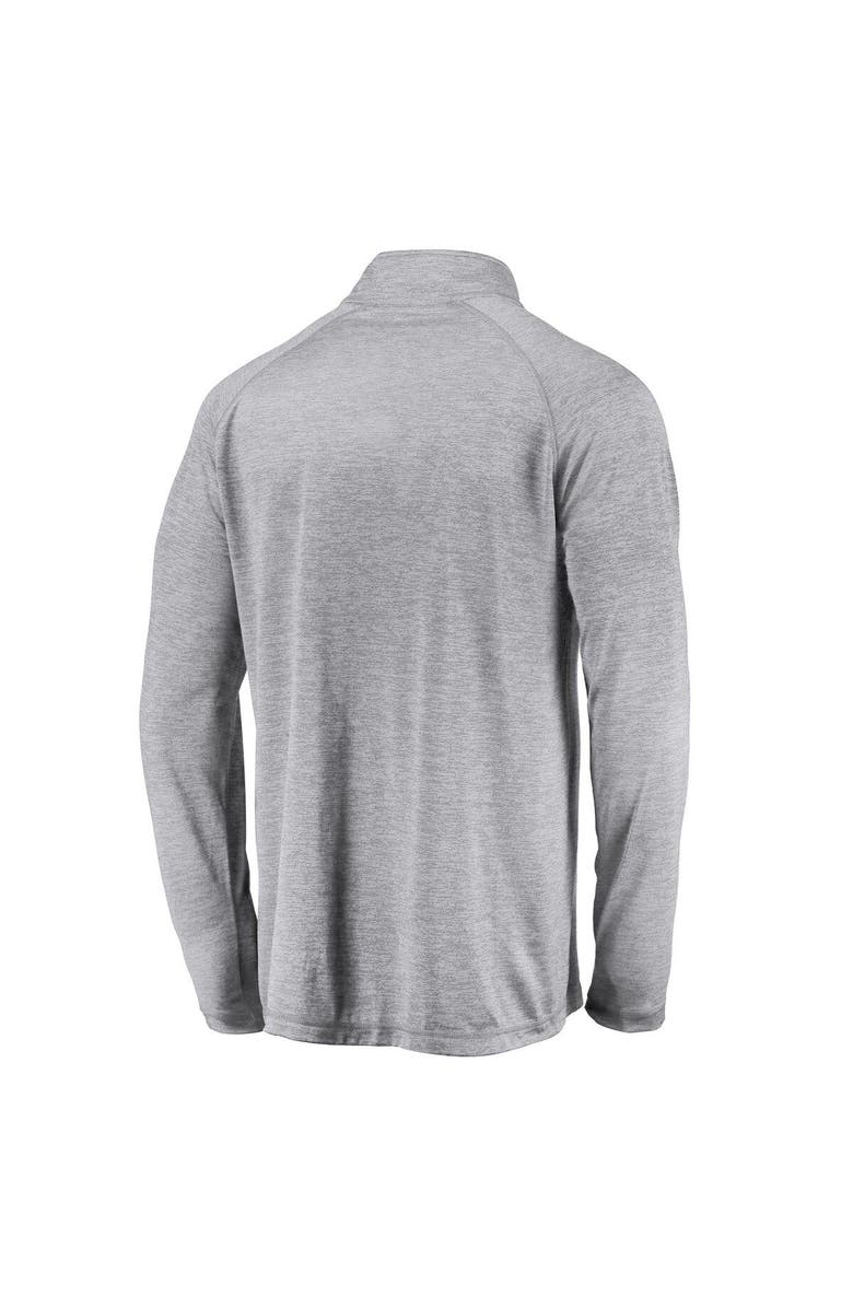 FANATICS Men's Fanatics Branded Gray Oklahoma Sooners Striated Raglan Lightweight Quarter-Zip Top, Alternate, color, 