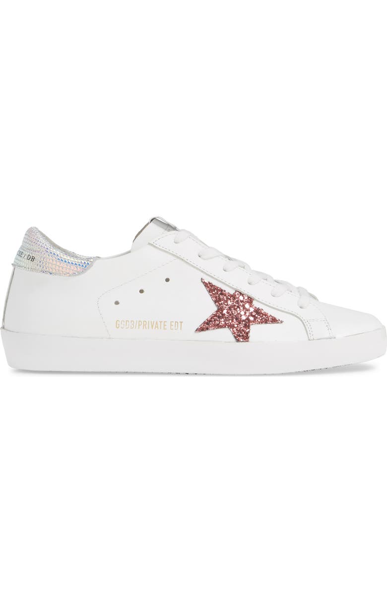 Golden Goose Superstar Glitter Low Top Sneaker, Alternate, color,