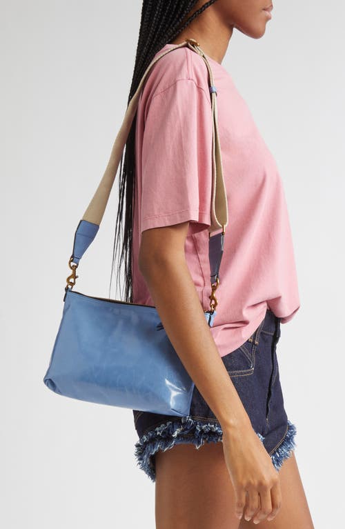 Isabel Marant Nessah Wardy Leather Crossbody Bag In Blue