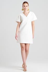 Natori Canvas Short Sleeve Sheath Dress