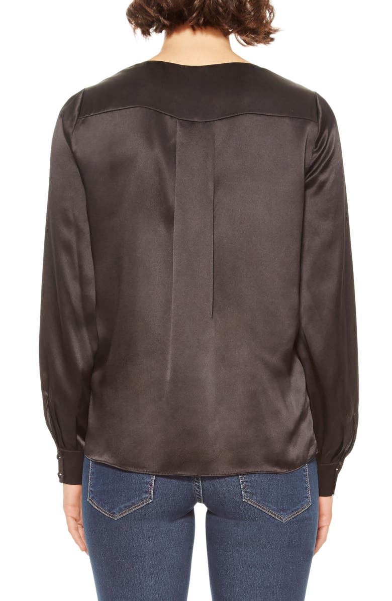 Parker Galway Silk Blouse, Alternate, color, 