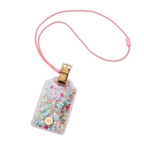 Confetti Filled Lanyard Desk Accessory