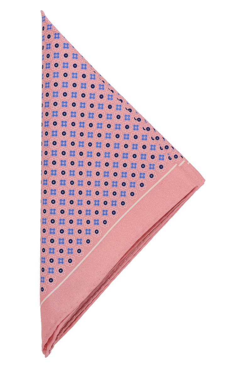 Geometric Pocket Square, Alternate, color, PINK