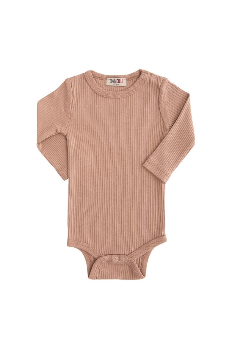 Long Sleeved Modal Bodysuit, Main, color, Pink