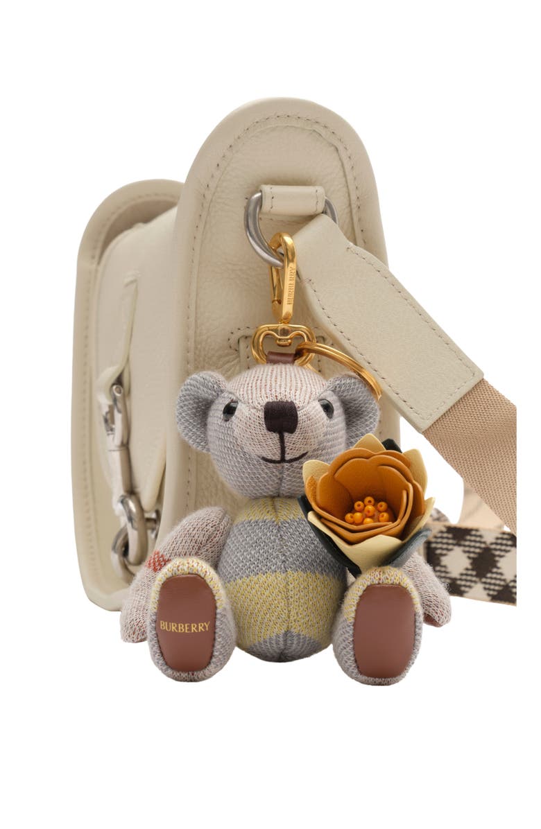 Burberry Thomas Bear Charm, Alternate, color, Pebble Beige
