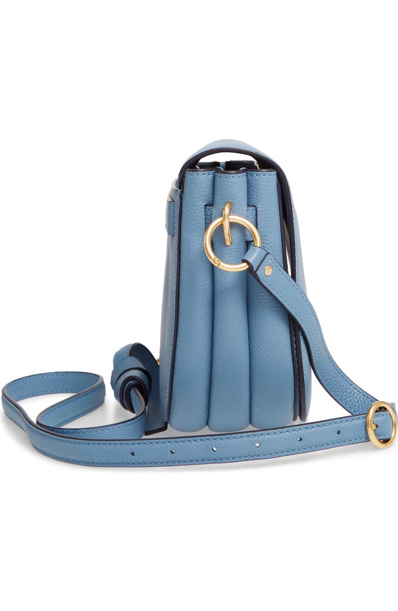 Tory Burch Everly Leather Flap Saddle Bag, Alternate, color,