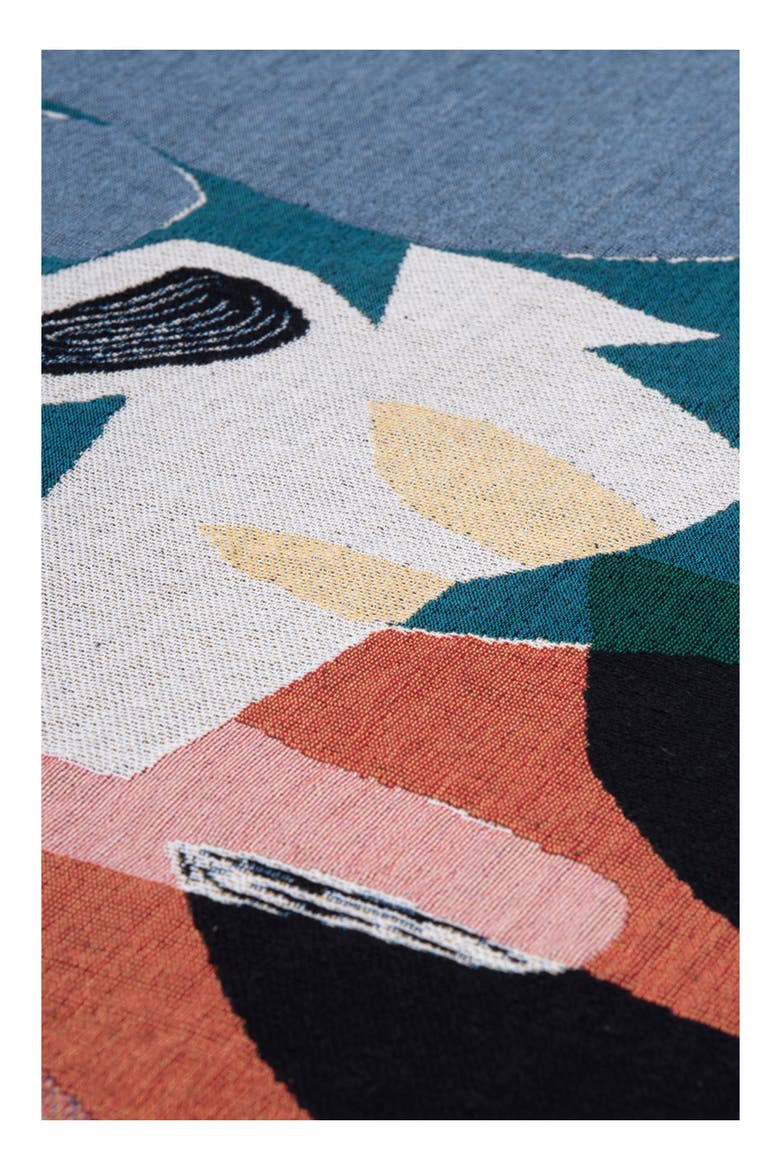 Woven Throw Blanket, Alternate, color, CORAL MULTI