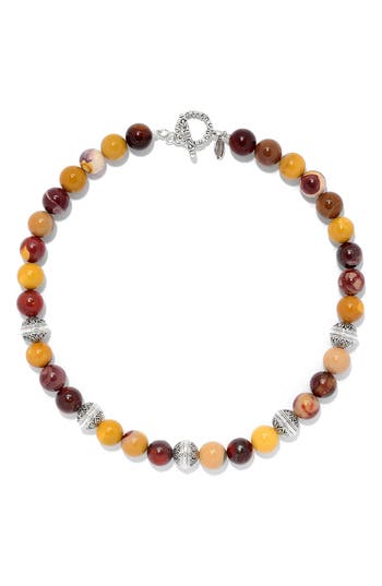 Samuel B. Beaded Stone Necklace In Multi