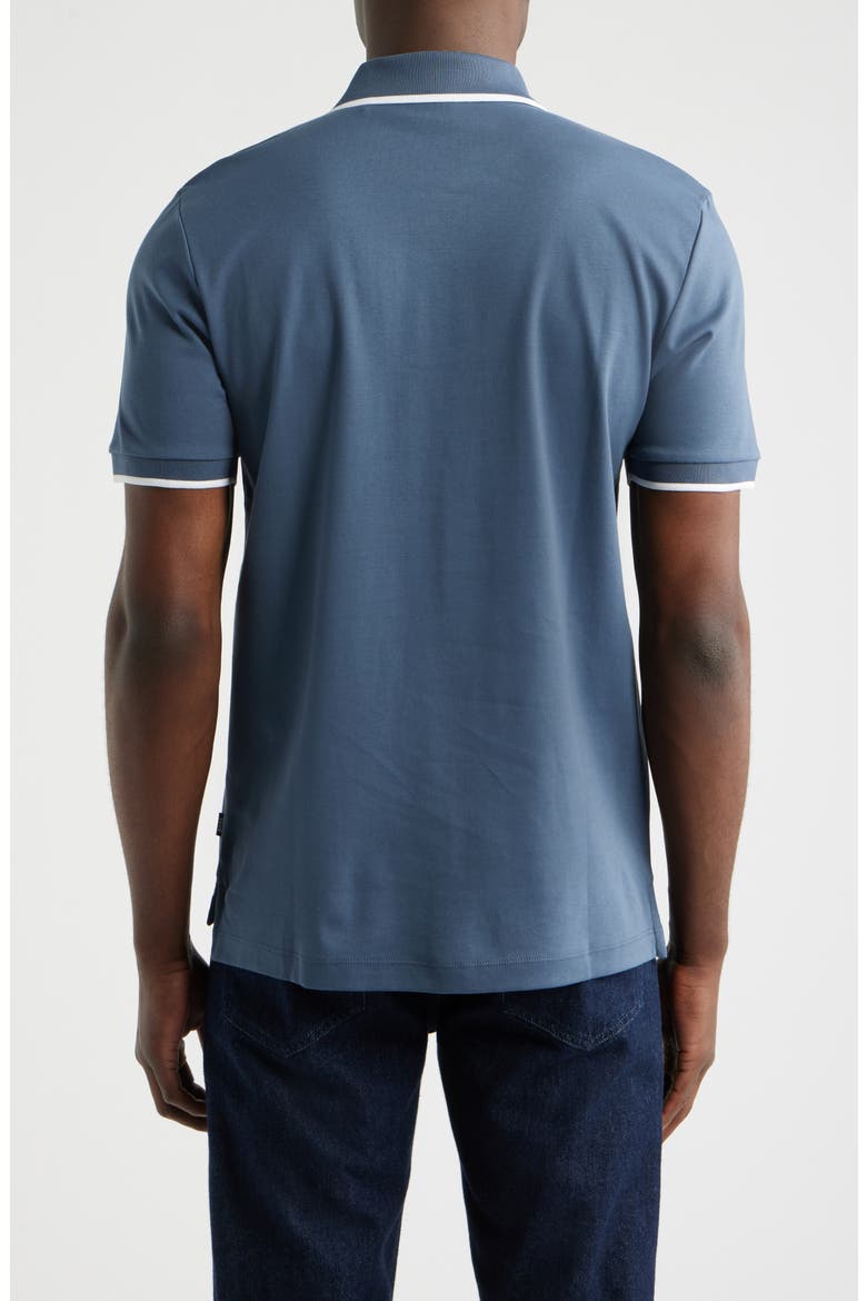 Parlay Tipped Cotton Polo, Alternate, color, OPEN BLUE