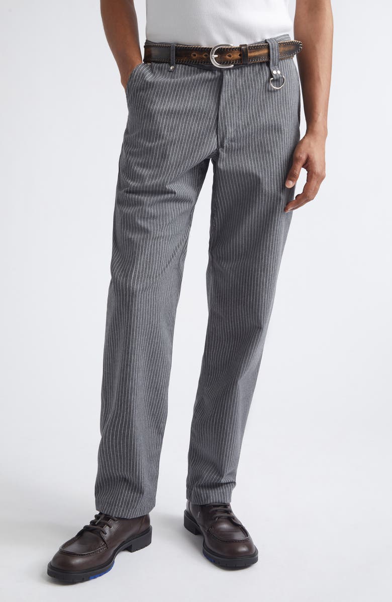 PHIPPS Studded Chinos, Main, color, Grey Ball Park Stripe