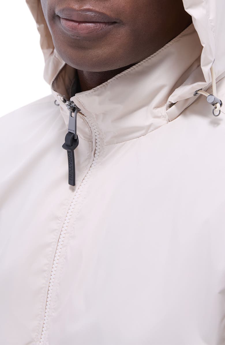 Bugatchi Water Repellent Packable Jacket with Removable Hood, Alternate, color, Almond