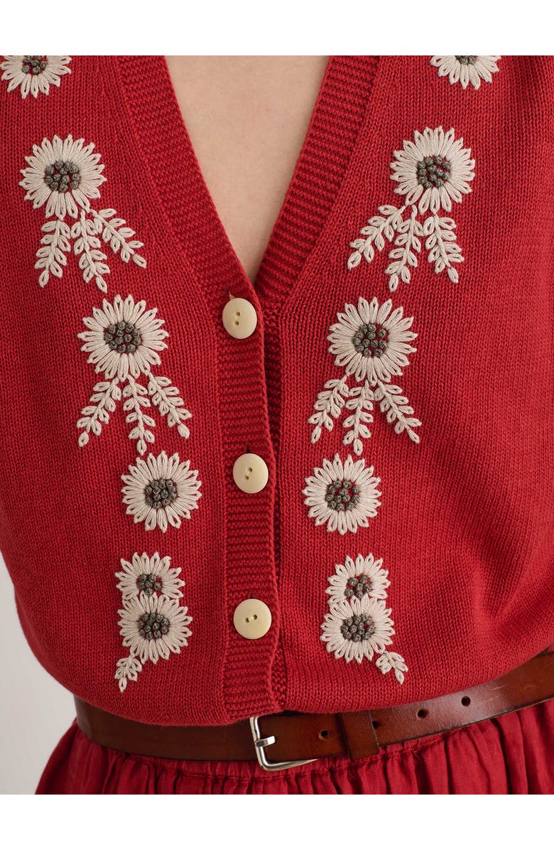 Alex Mill Becca Embroidered Vest, Alternate, color,