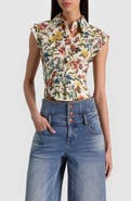 Alice + Olivia Kim Paneled Corset Top