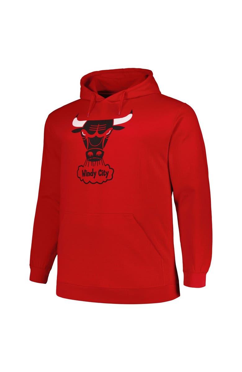 Mitchell & Ness Men's Mitchell & Ness Red Chicago Bulls Hardwood Classics Big & Tall Pullover Hoodie, Alternate, color, Red