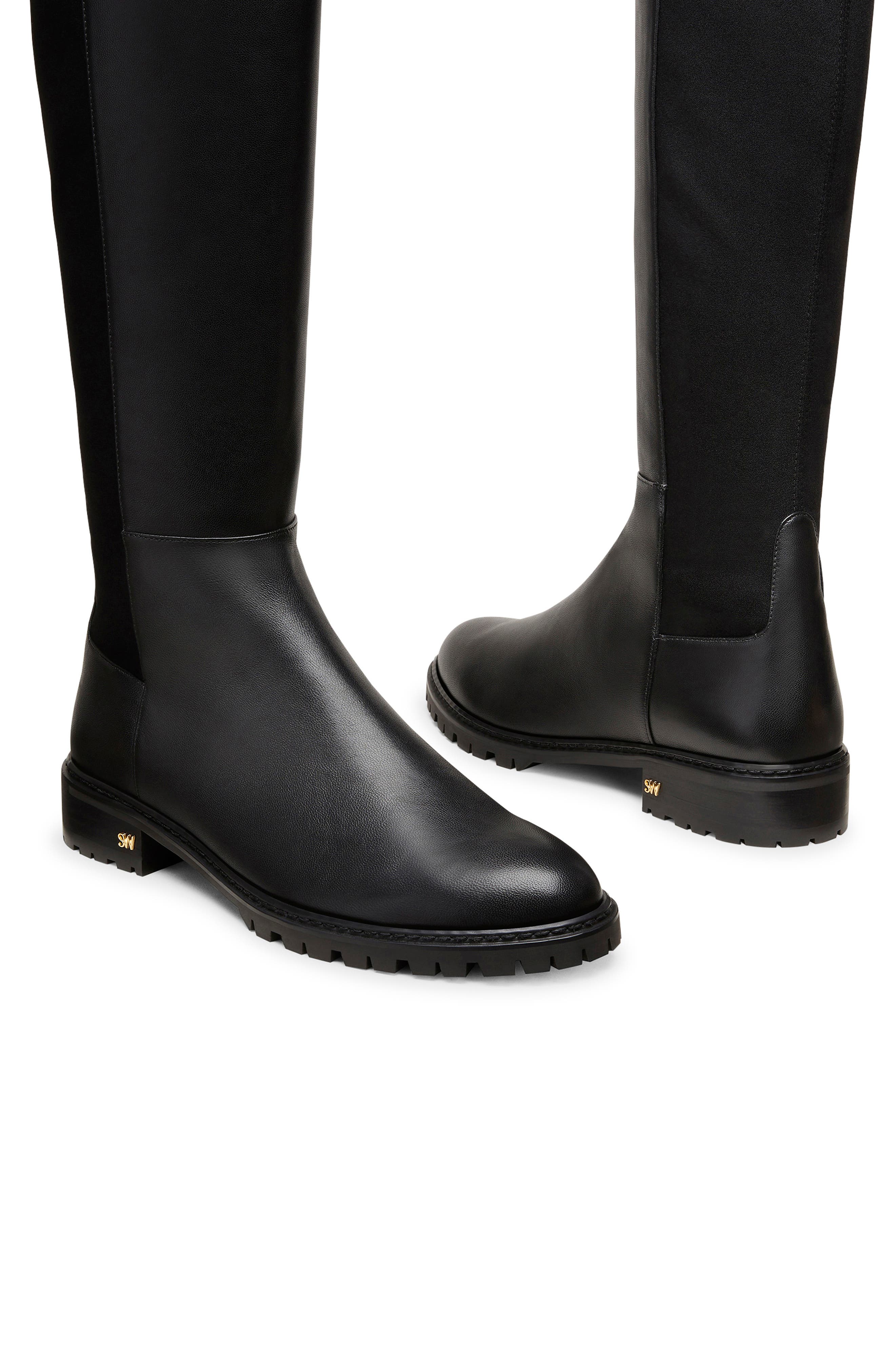 Stuart Weitzman City Knee High Boot, Alternate, color, Black