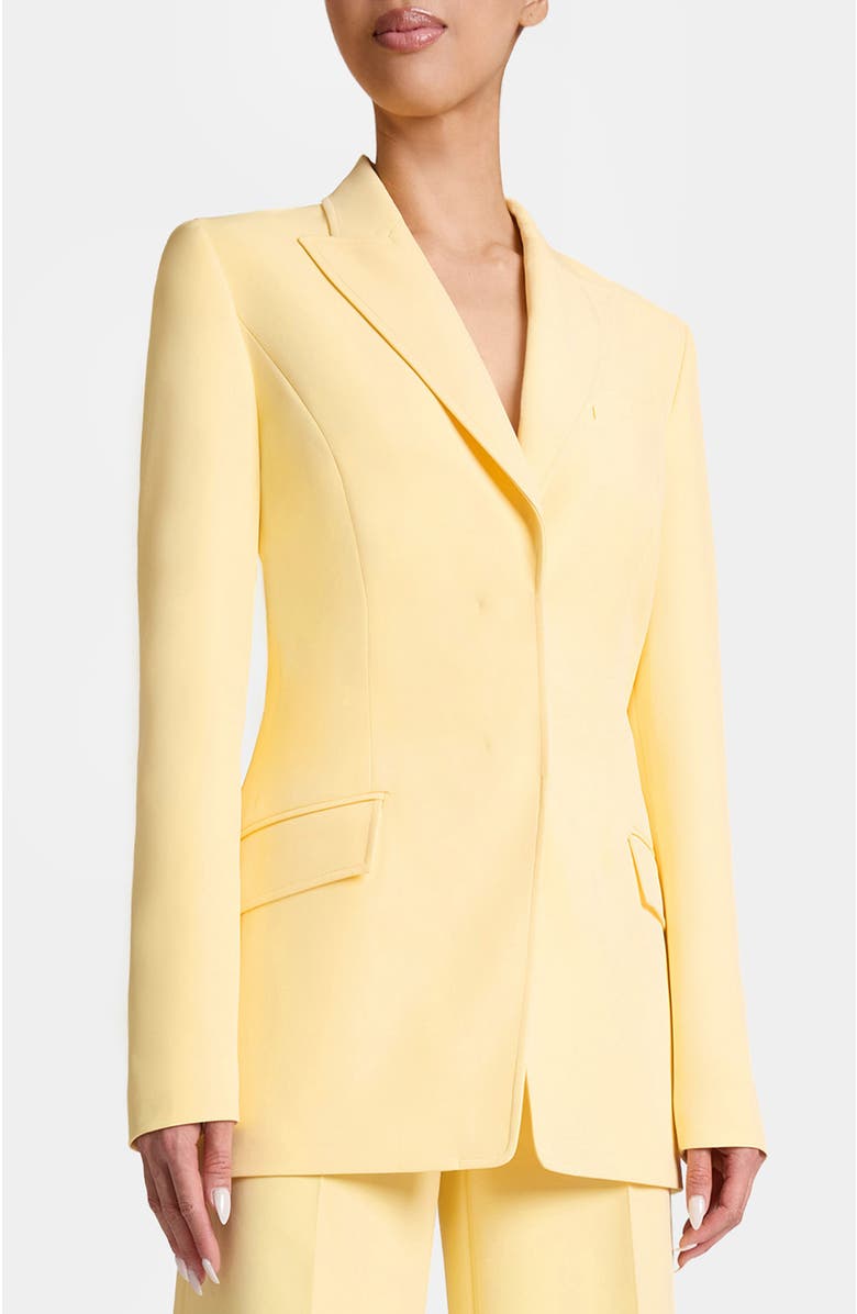 Santorelli ENRICA Jacket Clean Front Closure, Main, color, Chamomile