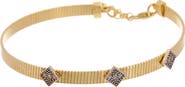 MESHMERISE Sterling Silver Diamond Mesh Bracelet