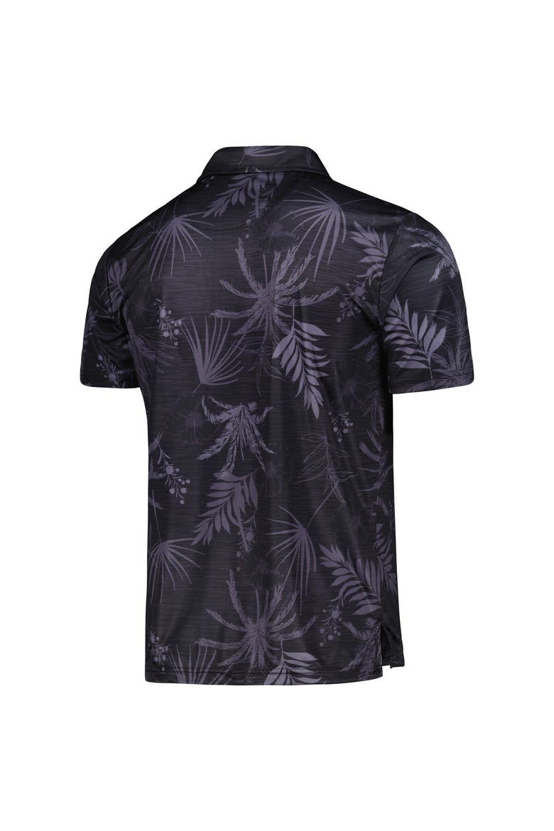 Men's Colosseum Black Colorado Buffaloes Palms Team Polo, Alternate, color, Black