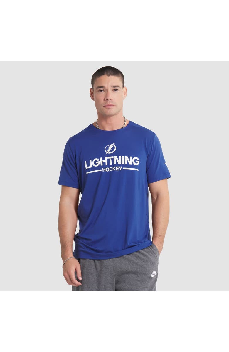 FANATICS Men's Fanatics Blue Tampa Bay Lightning Authentic Pro Rink Tech T-Shirt, Main, color, Blue