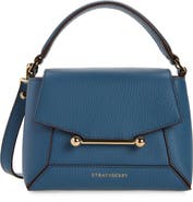 Strathberry Nano Mosaic Grained Leather Top Handle Bag