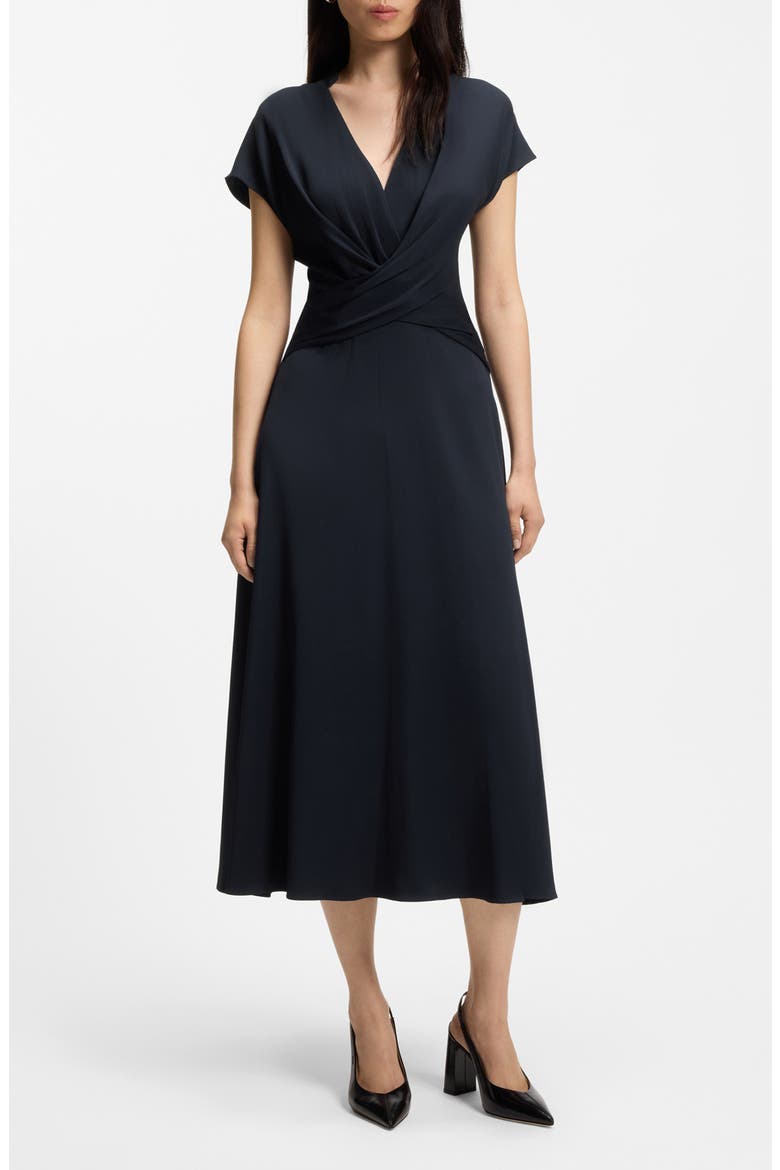 Dareza V Neck Jersey Midi Dress, Main, color, SKY CAPTAIN