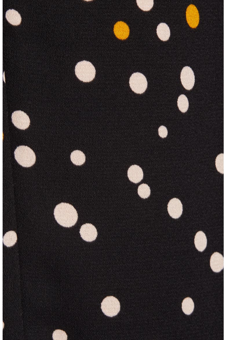 Wide Leg Crop Pants, Alternate, color, BLACK- PINK MIXED DOT