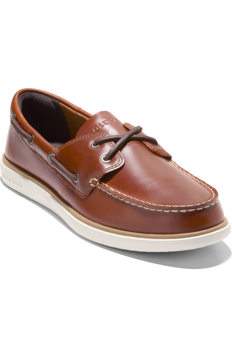 Cole Haan Grand Crosscourt Boat Shoe, Main, color, British Tan/Dark Chocolate
