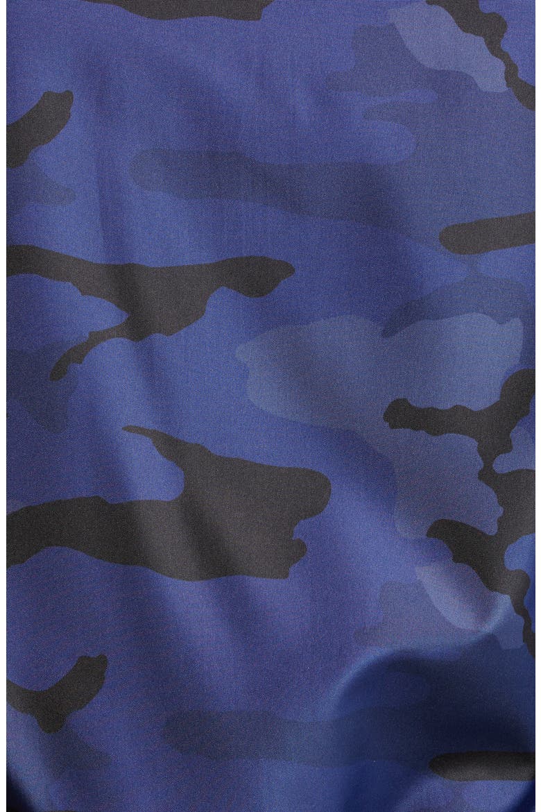 Tempest Water Repellent Peplum Jacket, Alternate, color, NAVY CAMO