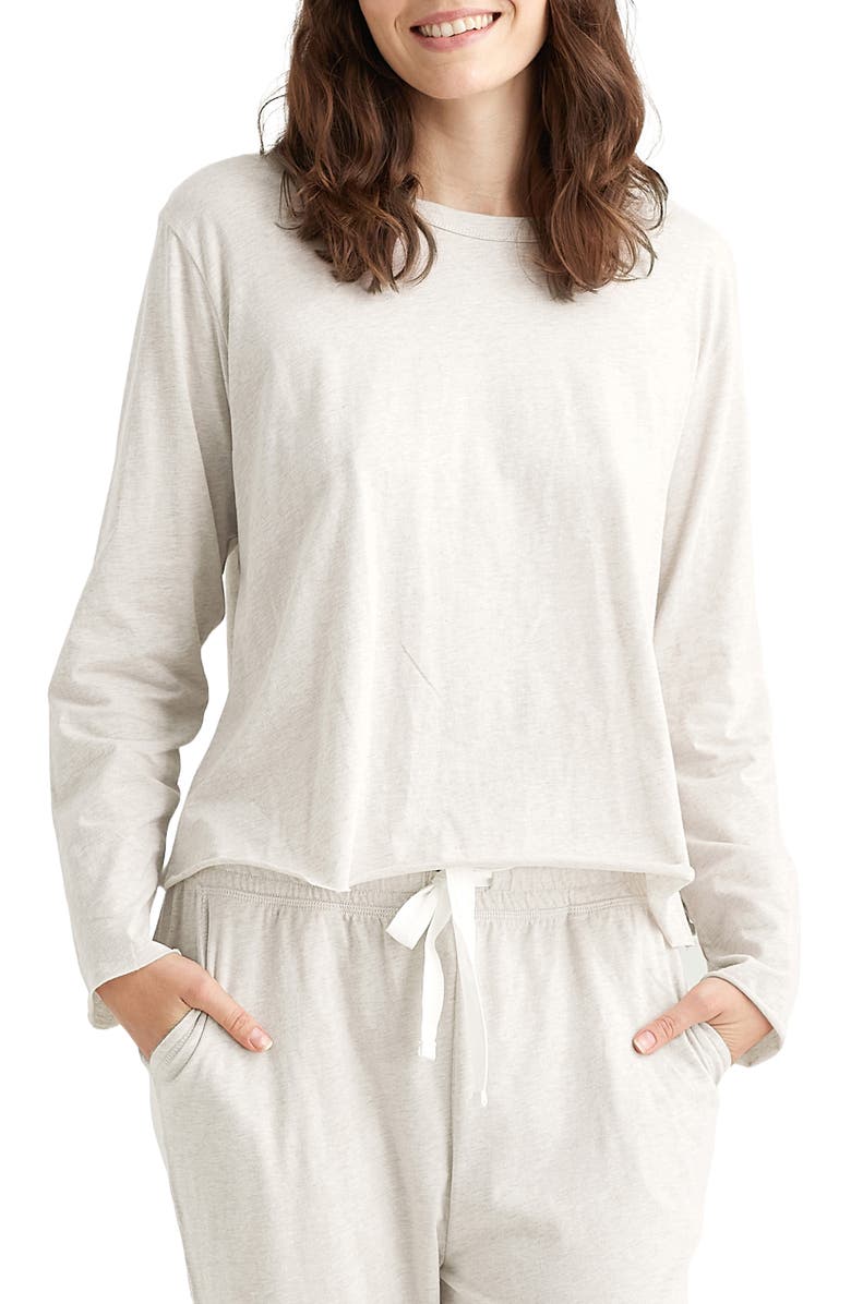 Papinelle Jada Long Sleeve Cotton Pajama Top, Main, color, 