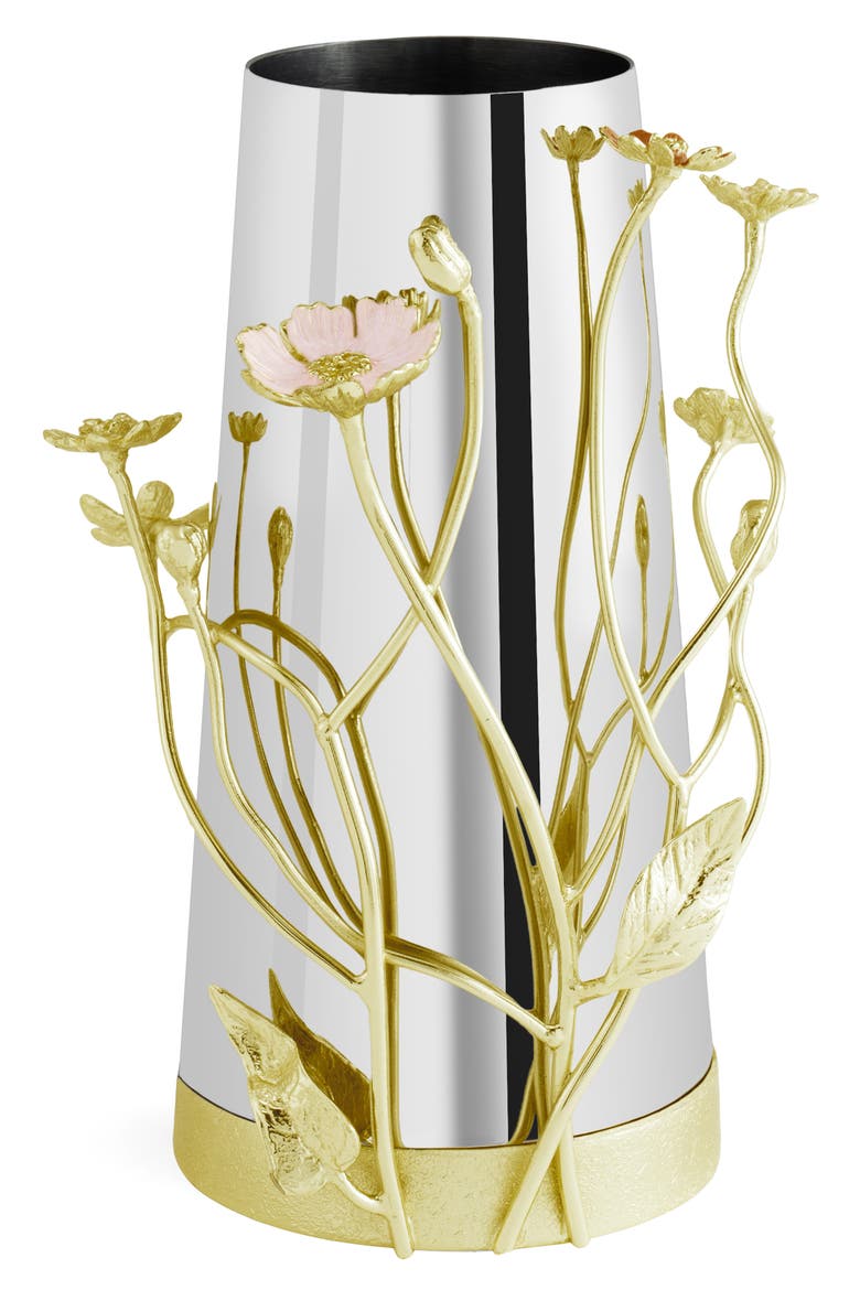 Wildflowers Medium Vase, Main, color, STAINLESS STEEL
