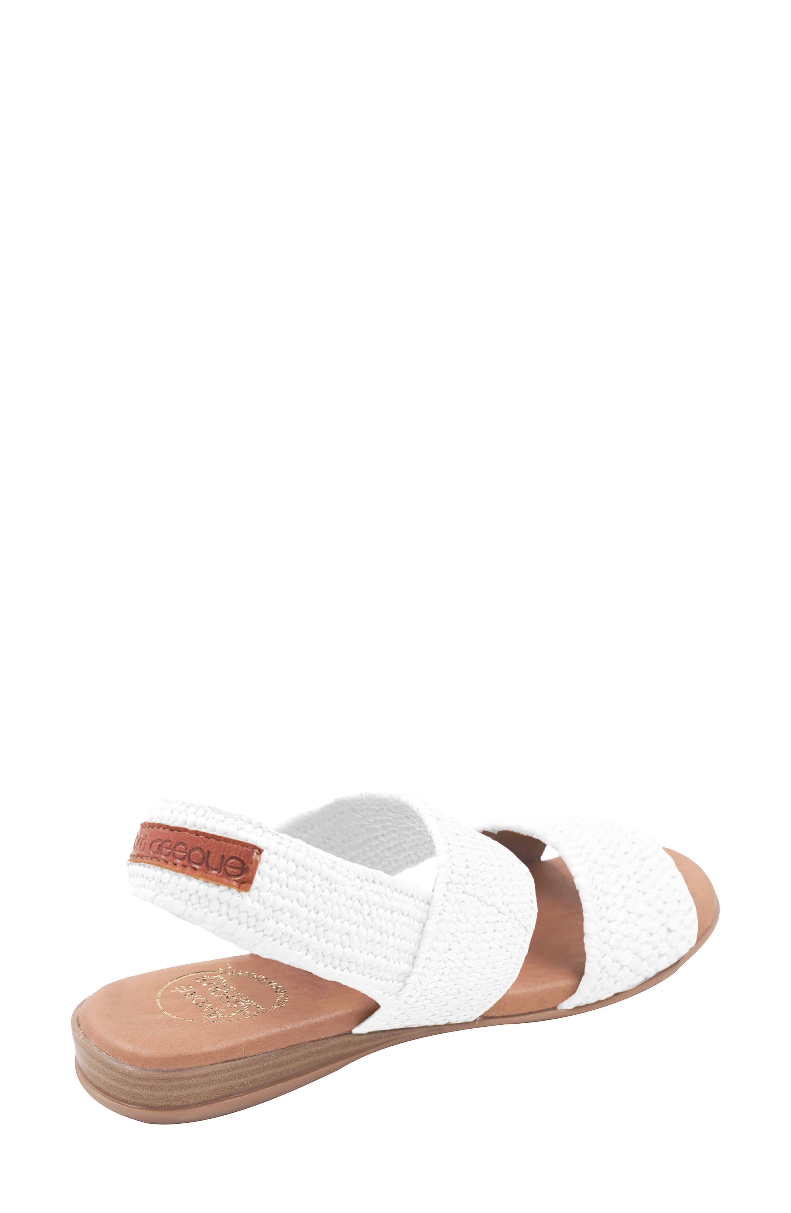 Nigella Featherweight Woven Slingback Sandal, Alternate, color, WHITE