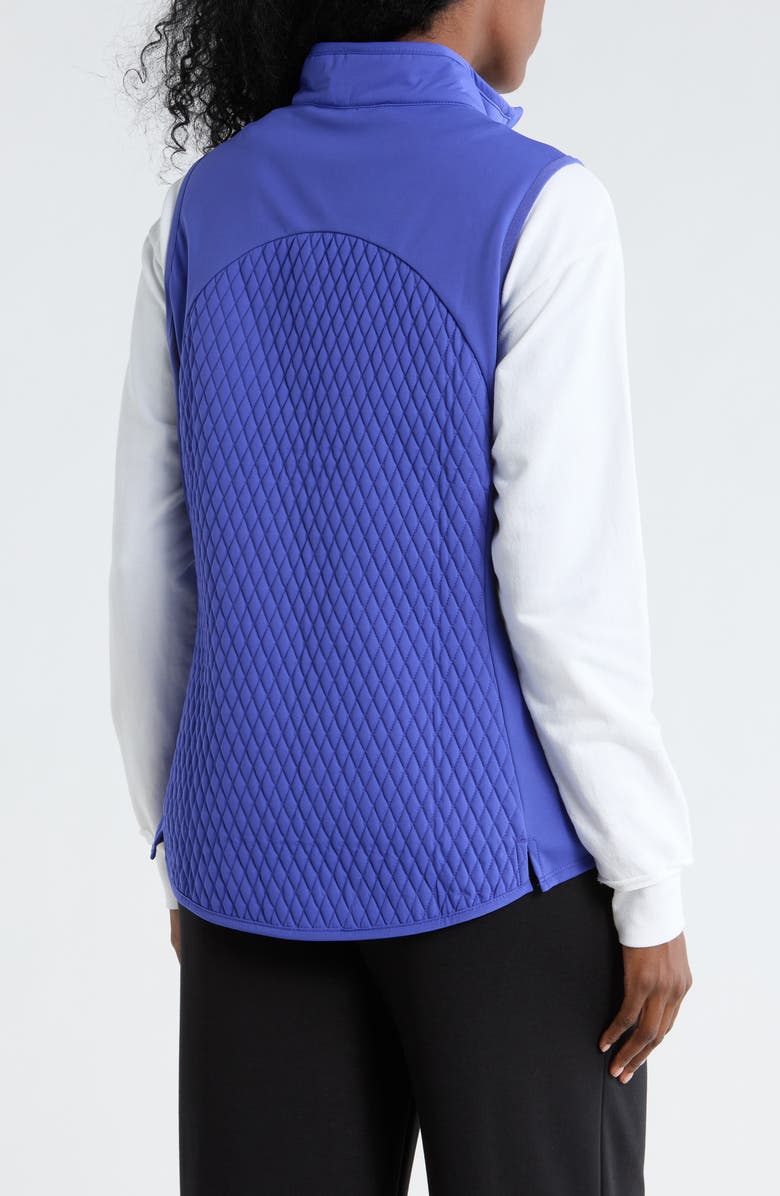 Peter Millar Fuse Mini Diamond Quilt Vest, Alternate, color, Pacific Blue