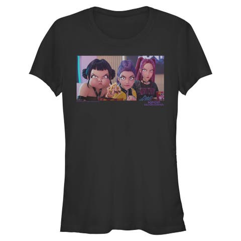 Junior's KPop Demon Hunters Angry Trio Scene  Graphic T-Shirt