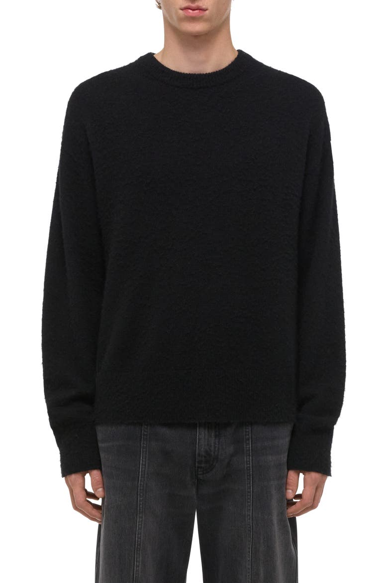 Brushed Wool & Cashmere Sweater, Main, color, BLACK