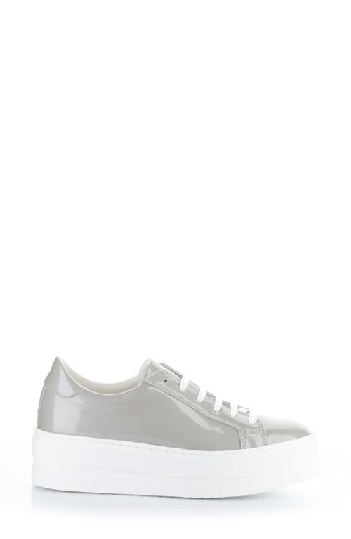 Bos. & Co. Maya Platform Sneaker In Silver Grey