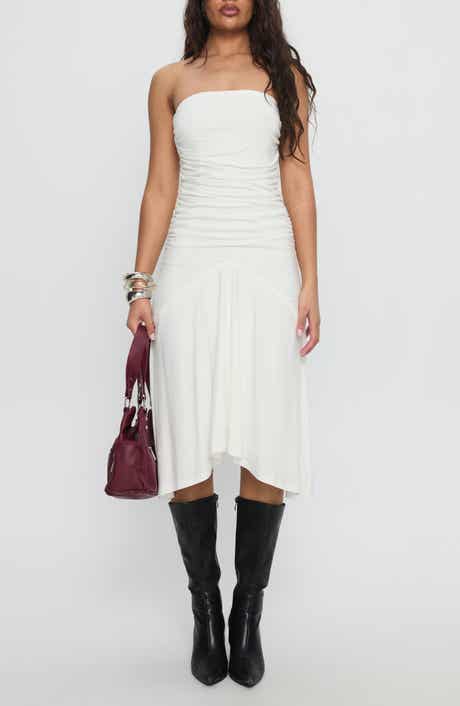 Princess Polly Rienna Strapless Asymmetrical Dress