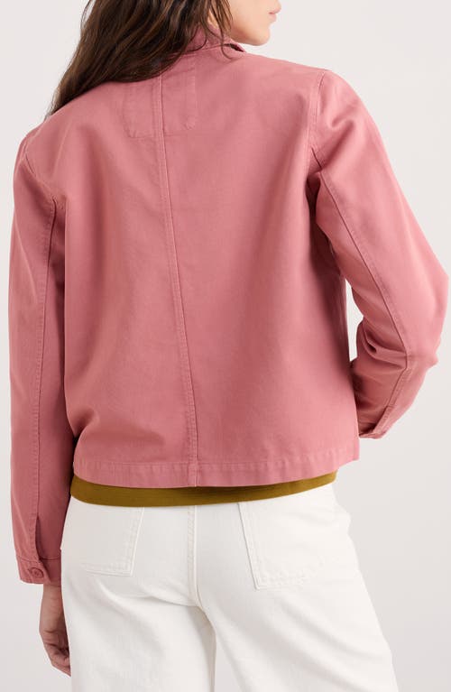 Seasalt Cornwall Coombe Lane Organic Cotton Chore Jacket In Pink