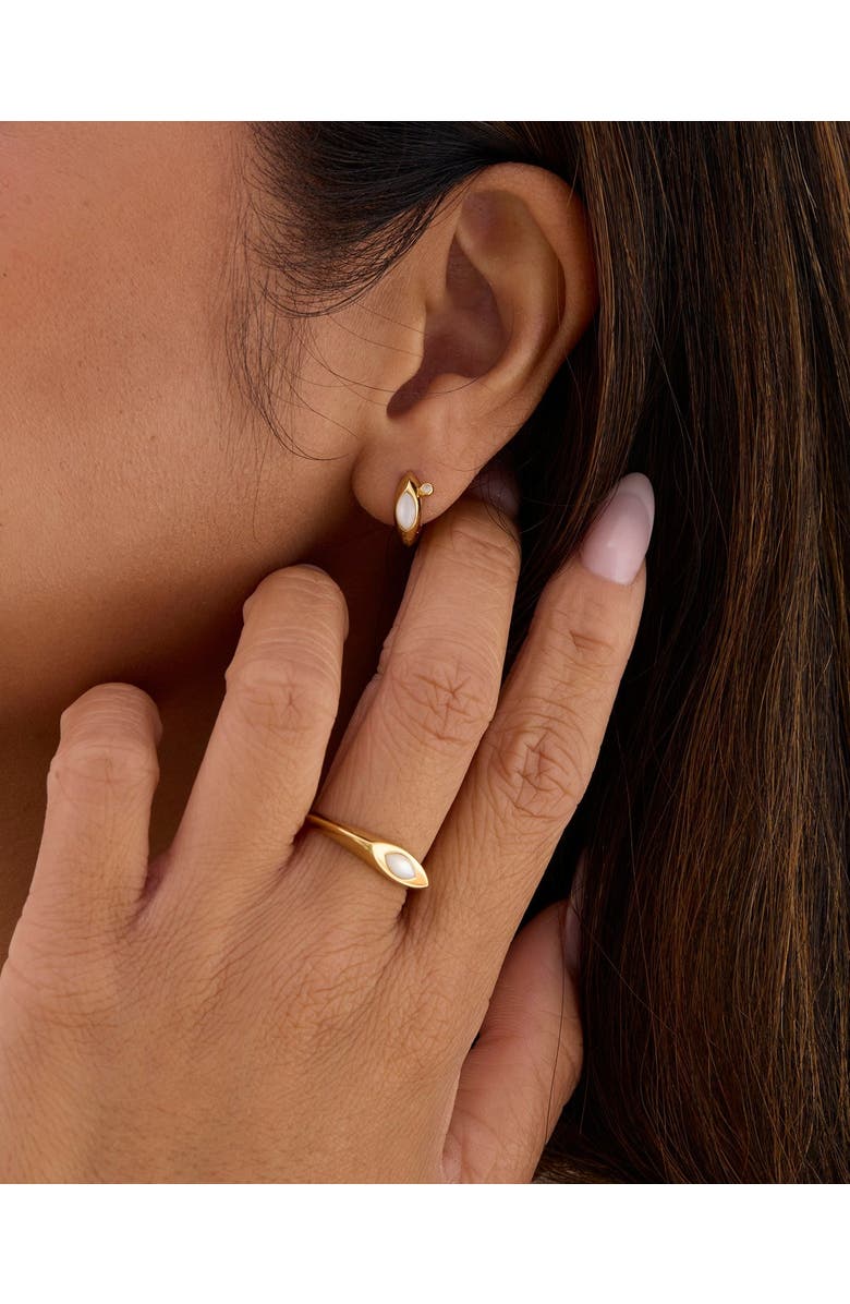 Sara Patino Calla Signet Pearl Ring, Alternate, color, Gold