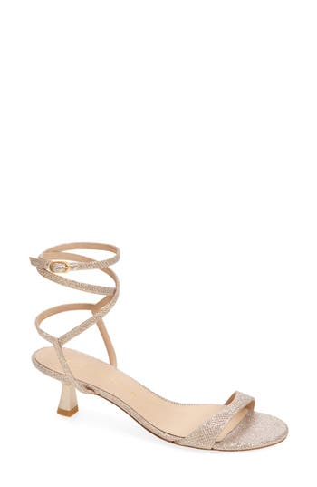 Stuart Weitzman Nudist Wrap Sandal In Pink