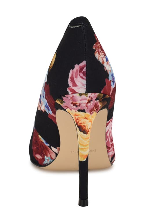 Nine West Fresh Pointed Toe Pump In Black Floral