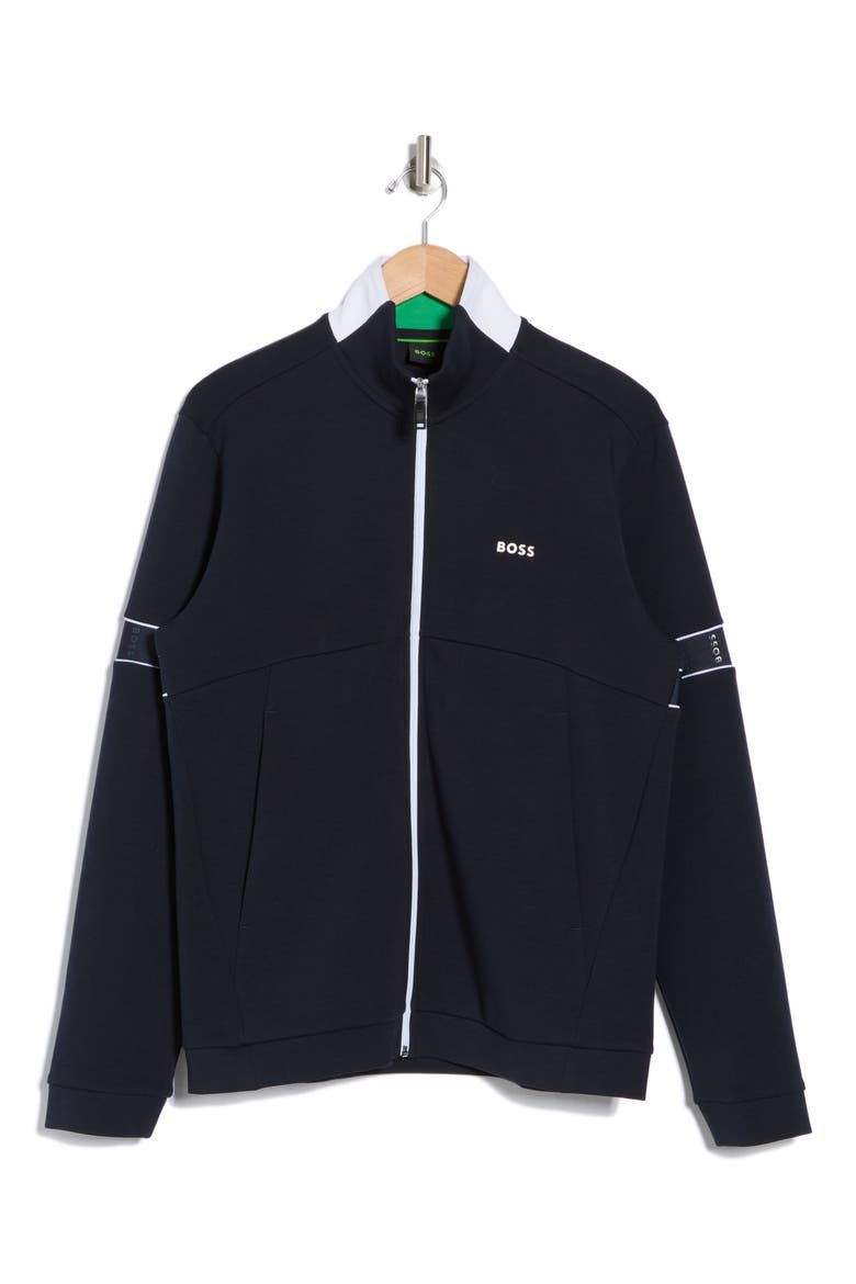 Skaz Zip Front Jacket, Alternate, color, DARK BLUE