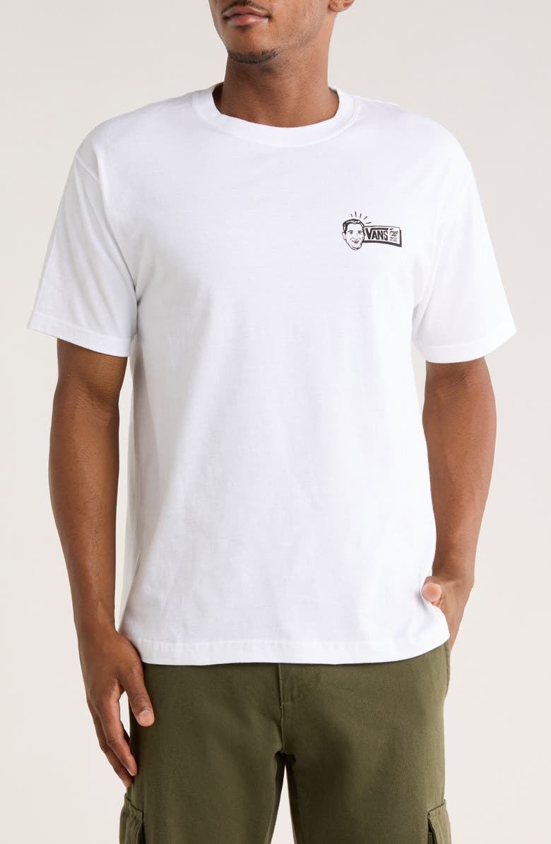 Vans Death Grip Graphic T-Shirt, Main, color, White