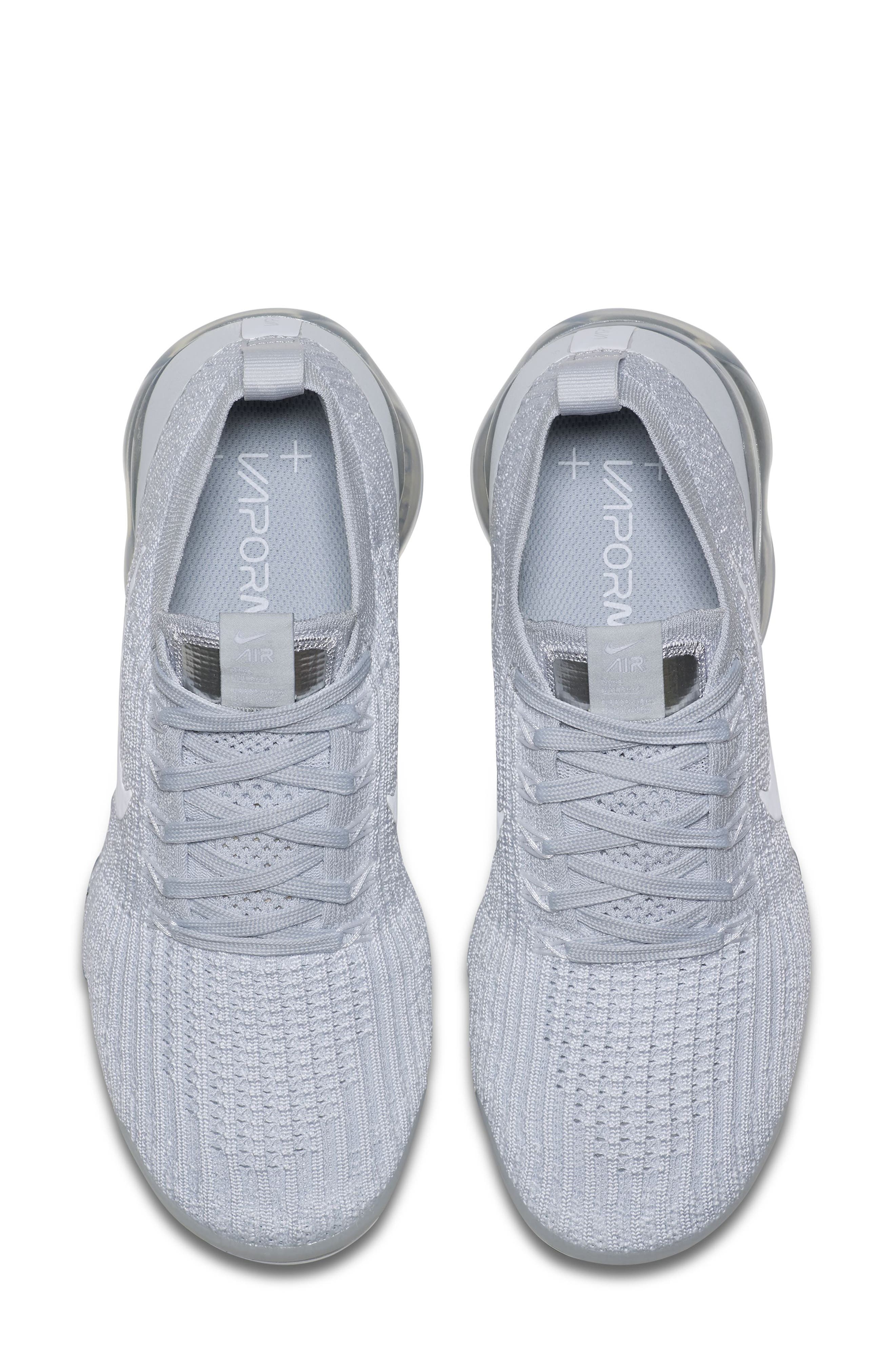 Air VaporMax Flyknit 3 Sneaker, Alternate, color, WHITE/ WHITE/ PURE PLATINUM