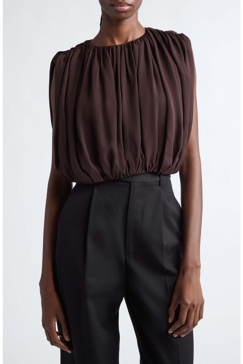 Penny Silk Top, Main, color, GANACHE
