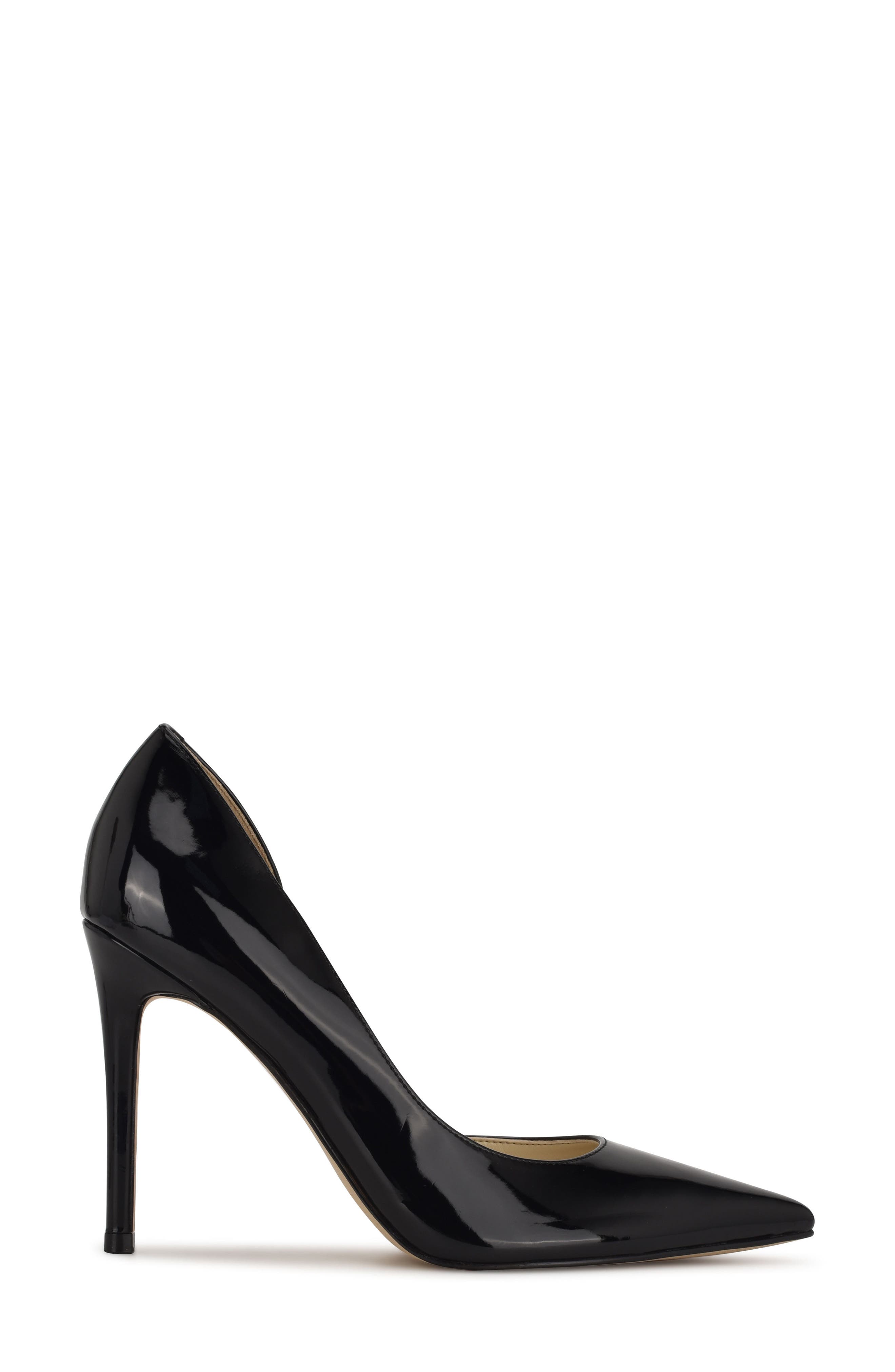 Nine West Folowe Half d'Orsay Pump, Alternate, color, Black Patent