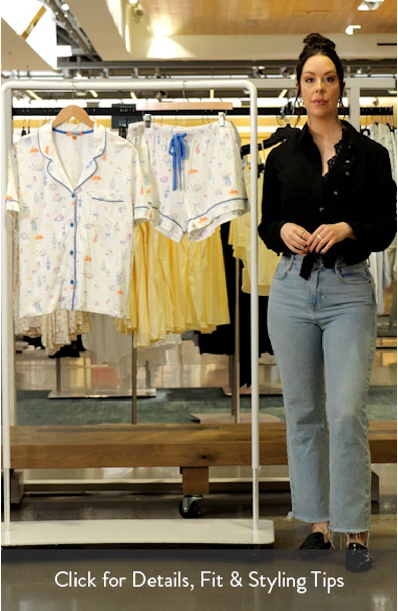 Whimsy Print Short Pajamas, sales video thumbnail