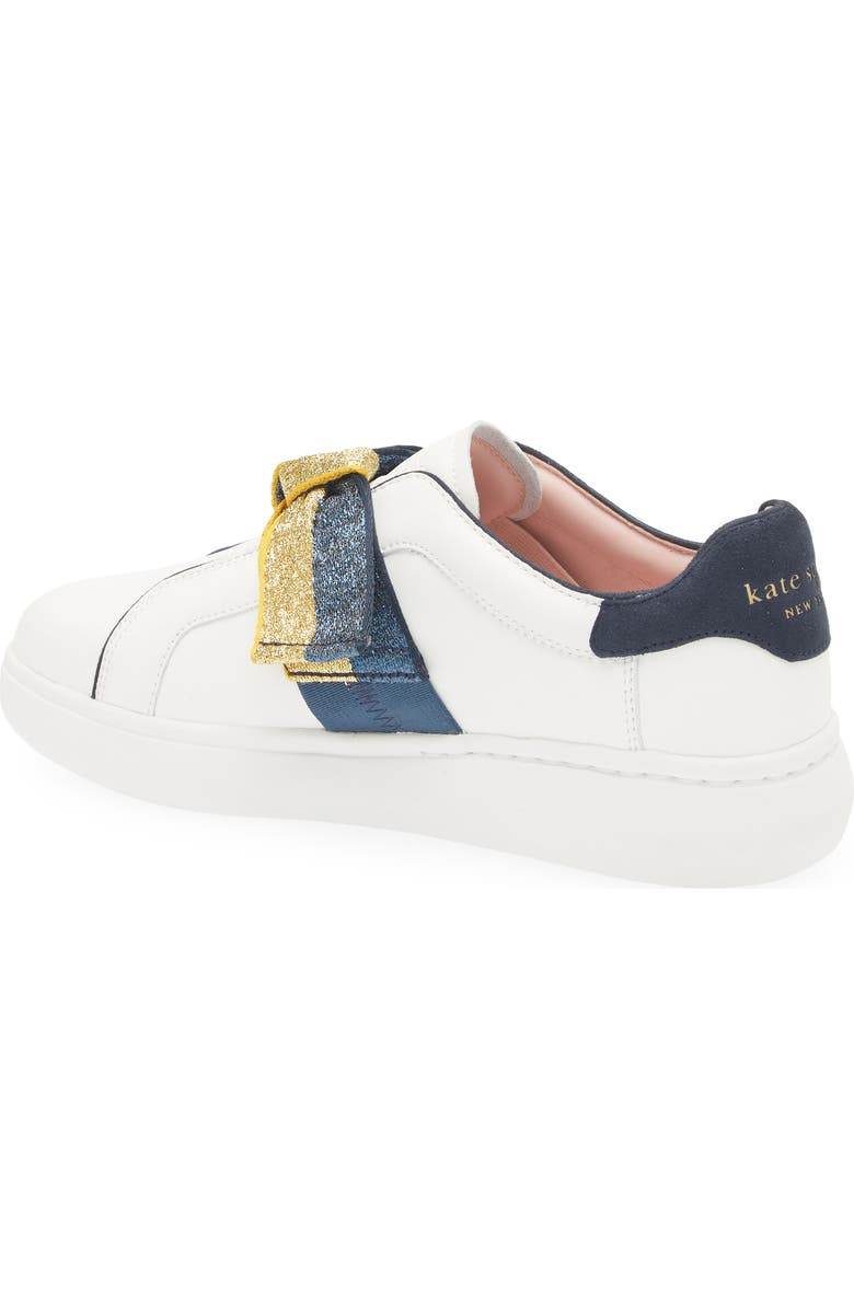 Kate Spade New York lexi glitter ribbon sneaker, Alternate, color,