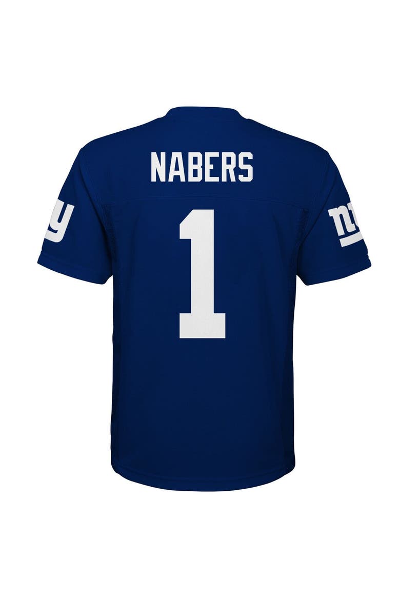 Preschool Outerstuff Malik Nabers Royal New York Giants Replica Player Jersey, Alternate, color, Royal