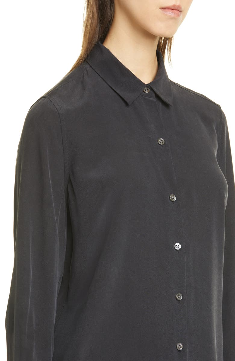 Equipment Essential Long Sleeve Silk Shirtdress, Alternate, color, 